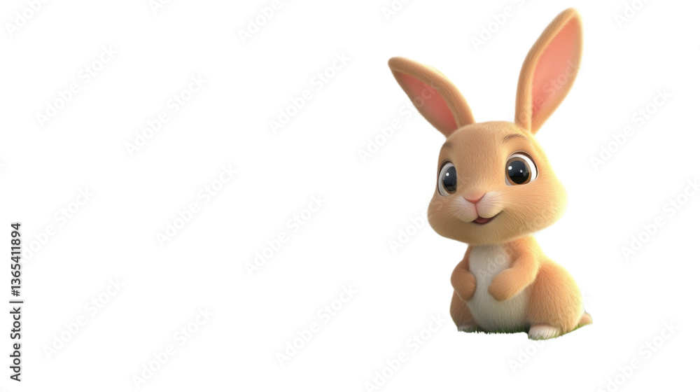 Fototapeta premium easter bunny isolated on white