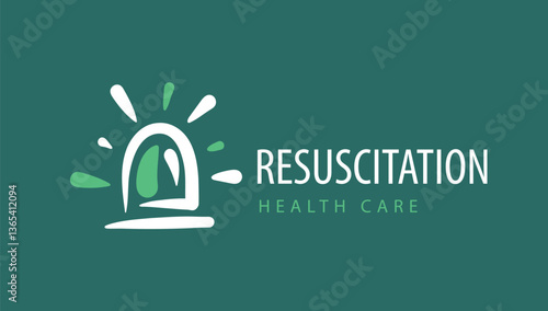 resuscitation logo medical, vector art