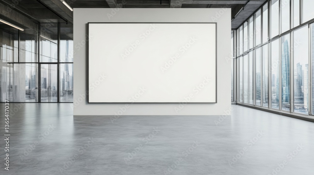 Exhibition display preparation modern art gallery empty space urban environment wide angle view creative concept for artistic presentation Exhibition display preparation modern art gallery empty space urban environment wide angle view creative concept for artistic presentation