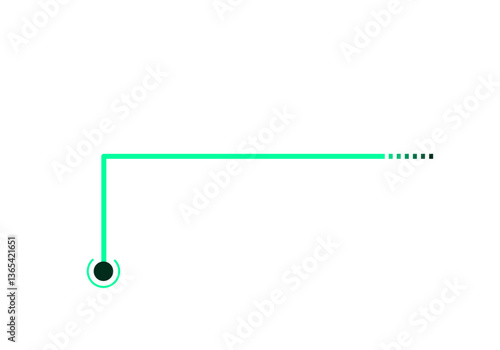 PNG electronic technology background with geometric pattern and line elements in green microchip, showing symmetric design with black icon symbol illustration sign set for business button web icon 