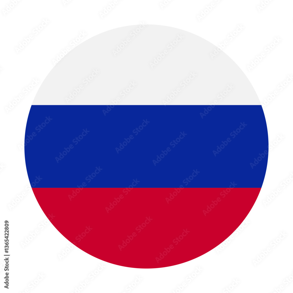 Round icon flag of Russia Round icon flag of Russia