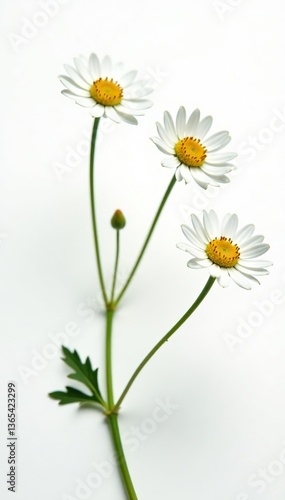 Wallpaper Mural Small and delicate white wildflowers, like daisies, isolated on a clean white background,  wildflowers,  isolated Torontodigital.ca