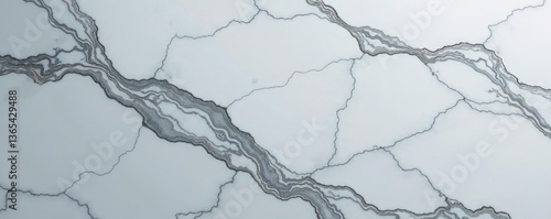 Smooth gray marble with intricate veining,  luxury,  surface