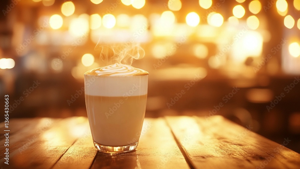 glass of cappuccino glass of cappuccino