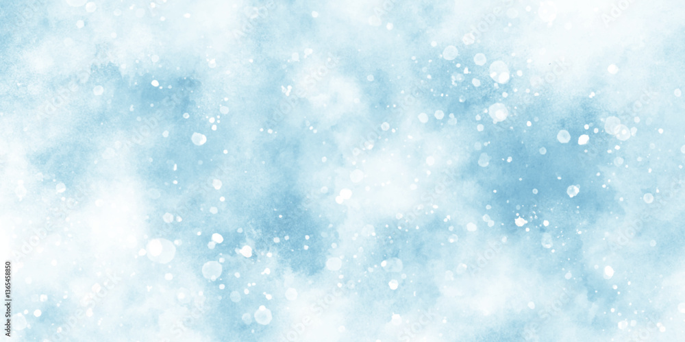 shiny and glowing abstract snow is falling on cloudy background, light blue bokeh background for design, Abstract blue background with snowflakes floating randomly, blue grunge texture with bokeh. shiny and glowing abstract snow is falling on cloudy background, light blue bokeh background for design, Abstract blue background with snowflakes floating randomly, blue grunge texture with bokeh.