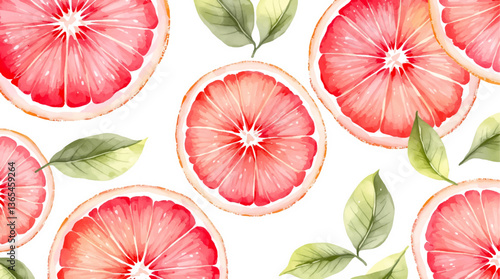 Watercolor pattern orange white background	