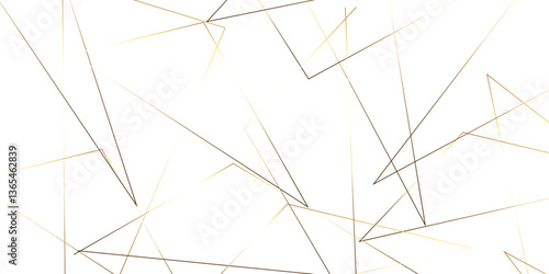 Abstract background with liens and triangles shape on white background. White and golden geometric overlapping rectangle pattern Geometric background soft shadows as patten ..White polygon textured .