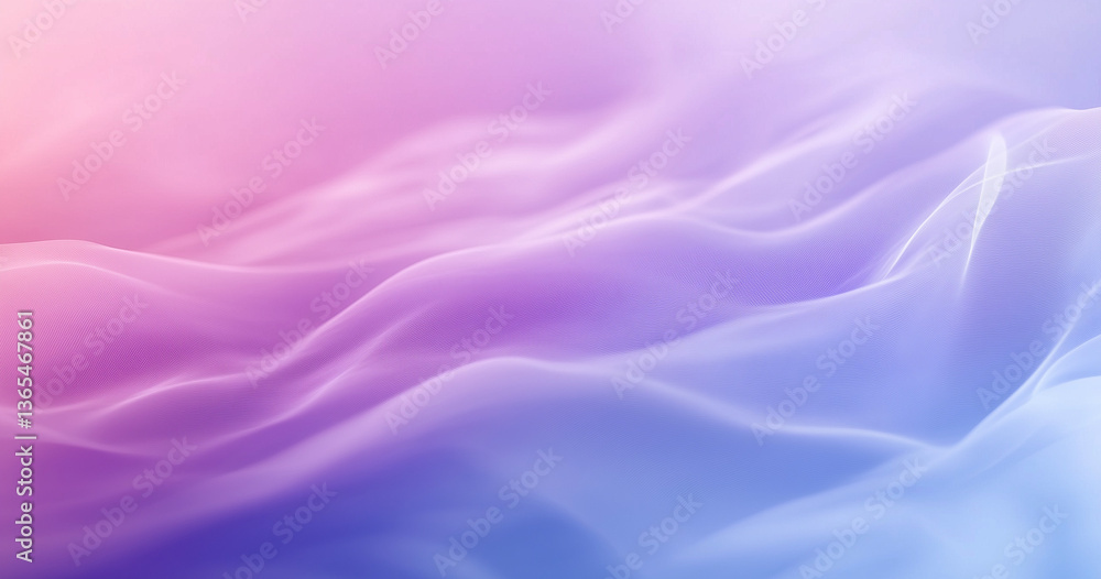 Obraz premium Pastel tone purple pink blue gradient defocused abstract photo smooth lines pantone color background