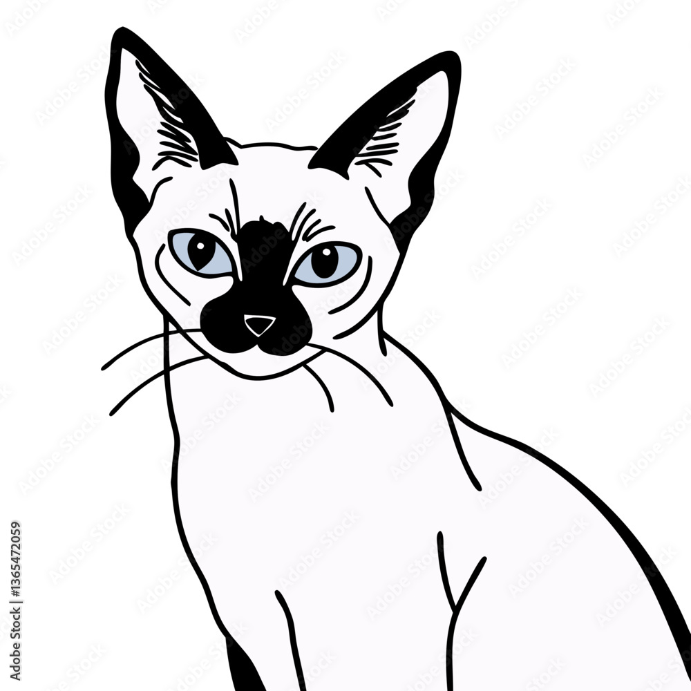 Obraz premium vector image of a cat