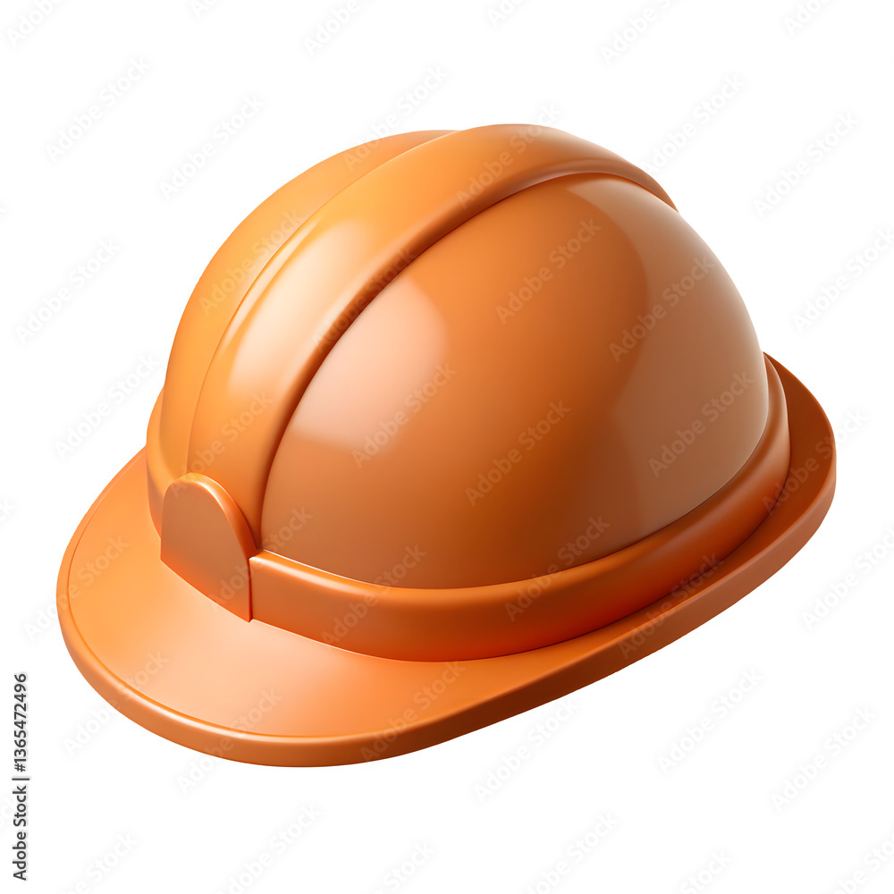 Fototapeta premium 3d Realistic Construction helmet vector illustration.