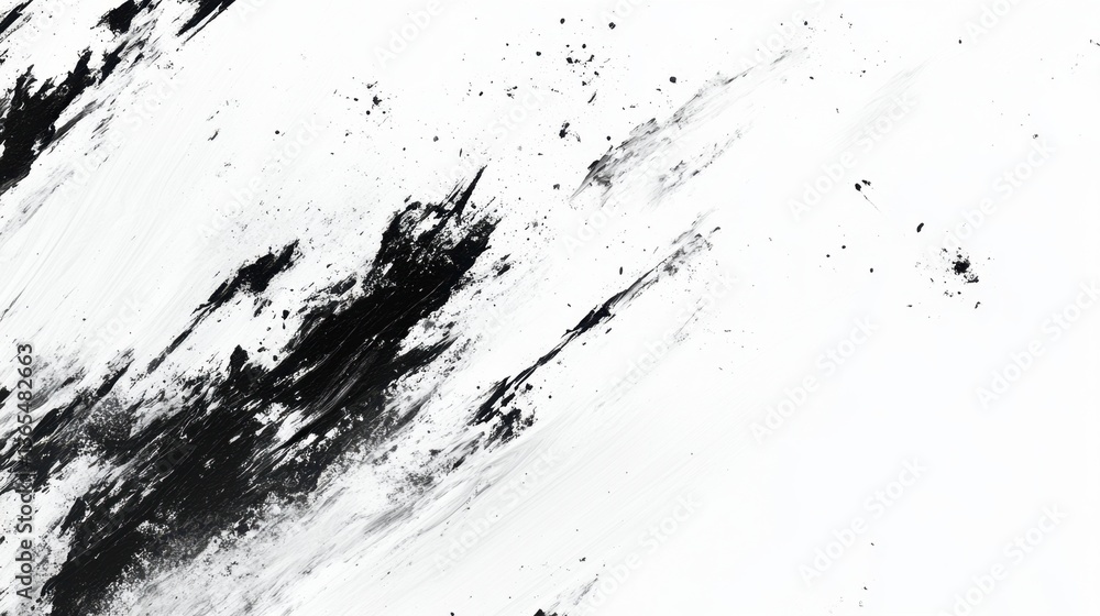 Obraz premium Black and White Ink Splash Background