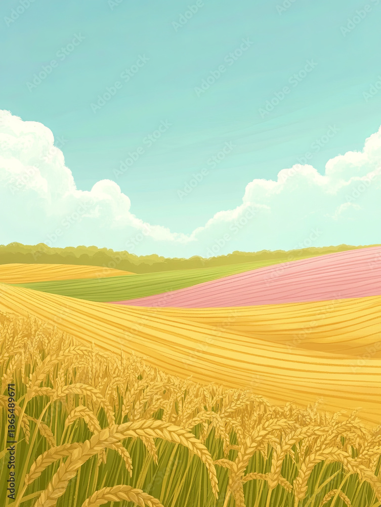 Obraz premium wheat field