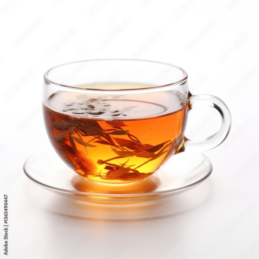 Hot aromatic tea cup saucer glass. Hot aromatic tea cup saucer glass.