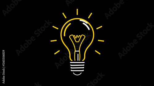 Bulb, idea develop Vector Icon
