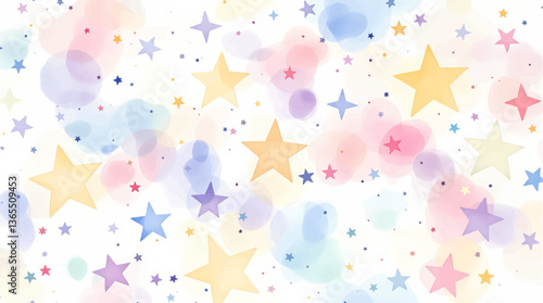 Watercolor stars illustration set yellow star yellow illustration watercolor decoration bright holiday symbol night stain celebration decor christmas card paint shape holly galaxy ink modern icon	