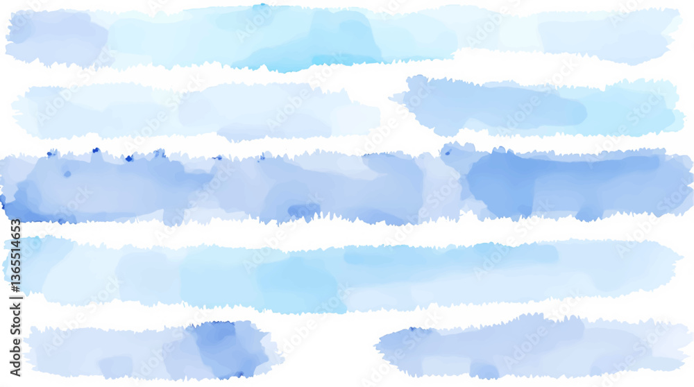 Fototapeta premium Watercolor Polka Tile. Seamless Spot Textile. Blue Irregular Wallpaper