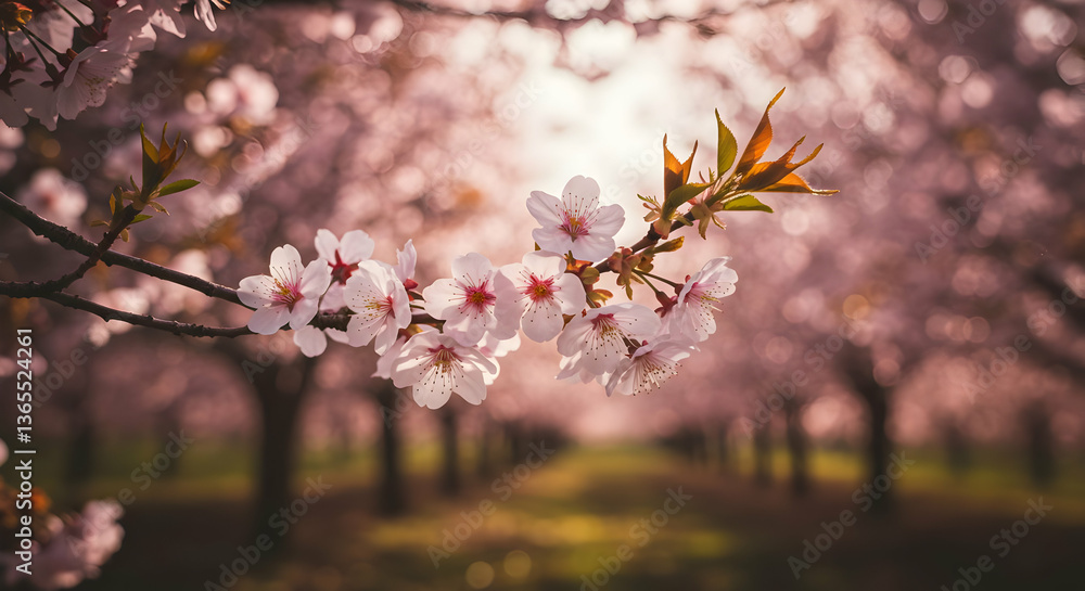 Obraz premium Delicate Spring Flowers in Bloom