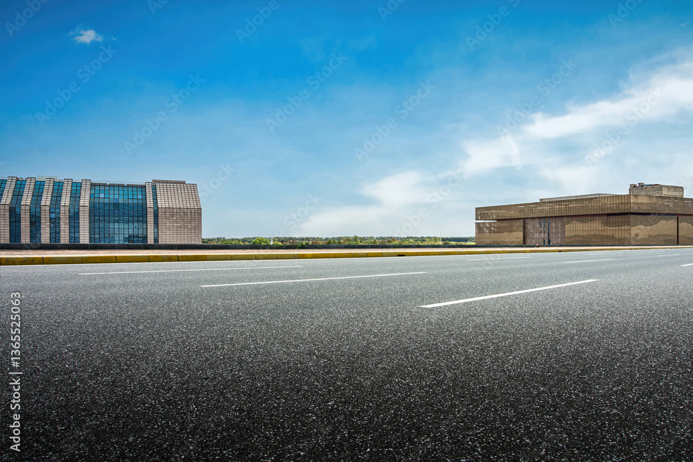 Obraz premium Captivating Urban Landscape Featuring Modern Architecture Against a Clear Sky