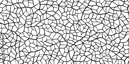 abstract cracked mosaic pattern, hand drawn vector texture for backgrounds and surfaces