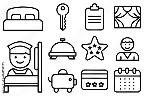 hotel and hostel service and hospitality editable 