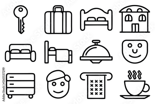hotel and hostel service and hospitality editable