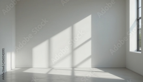 Wallpaper Mural Sunlight patterns on white walls indoor space photography minimalist contemporary Torontodigital.ca