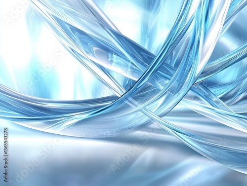 Dynamic abstract light waves digital art studio vibrant high-tech concept
