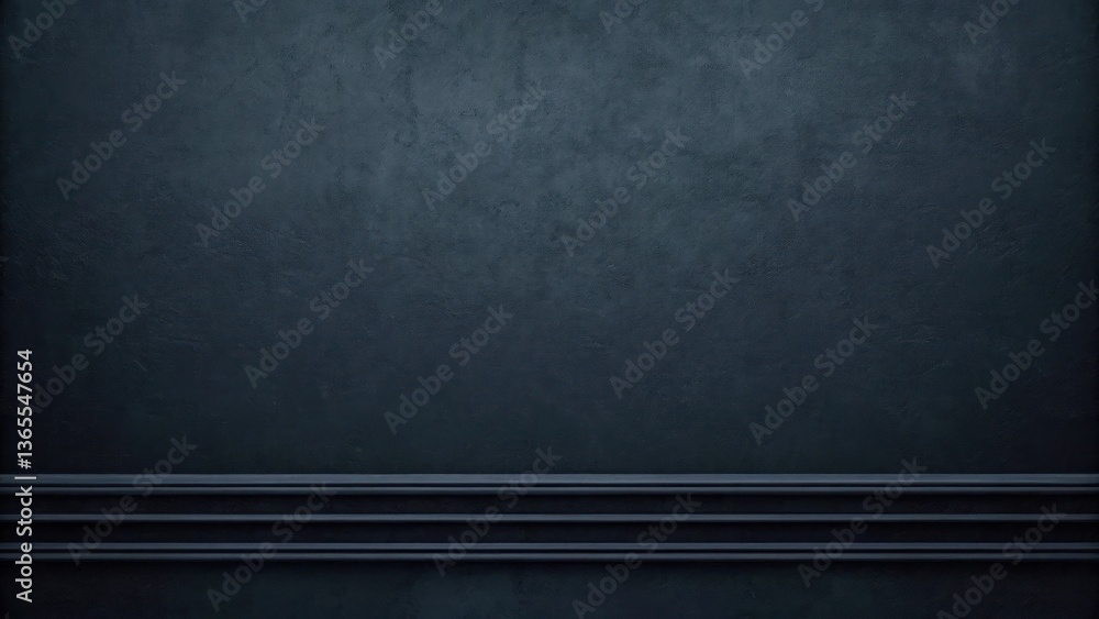 Dark blue wall with baseboard Dark blue wall with baseboard