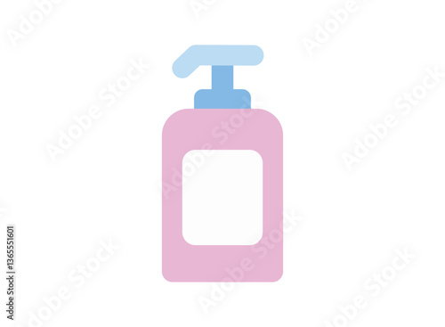 Illustration of an Hygiene SOap Pump Flat Icon
