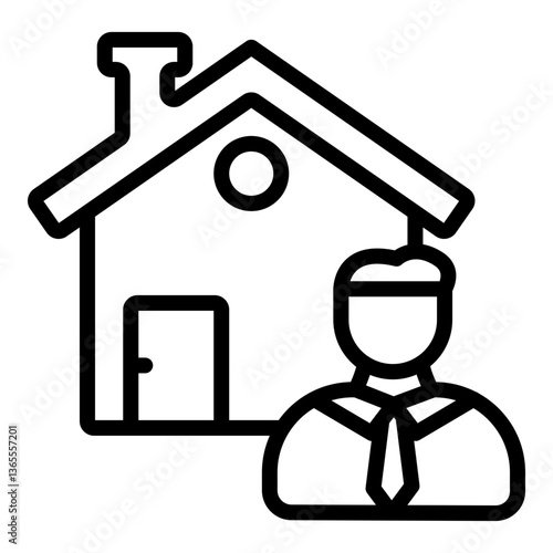 Tenant Vector Line Icon Design