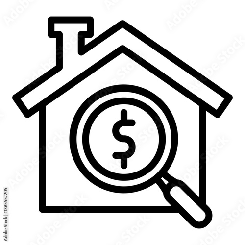 Appraiser Vector Line Icon Design