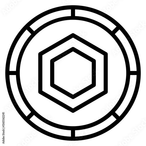 Chainlink (LINK) Vector Line Icon Design