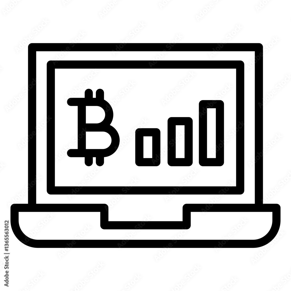 Hashrate Vector Line Icon Design Hashrate Vector Line Icon Design