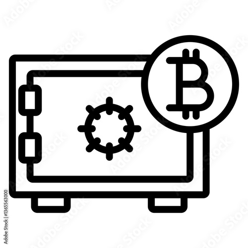 Proof of Stake (PoS) Vector Line Icon Design