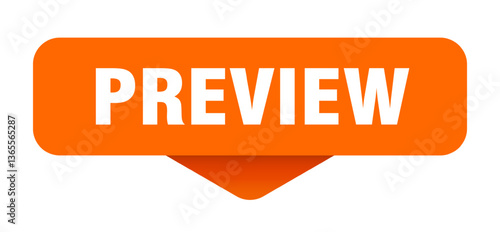 preview sticker. preview sign on transparent background