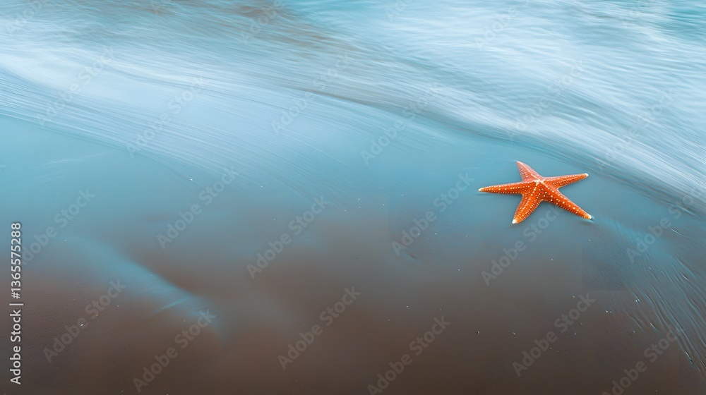 Solitary Starfish Floating on Smooth Coastal Waves Solitary Starfish Floating on Smooth Coastal Waves