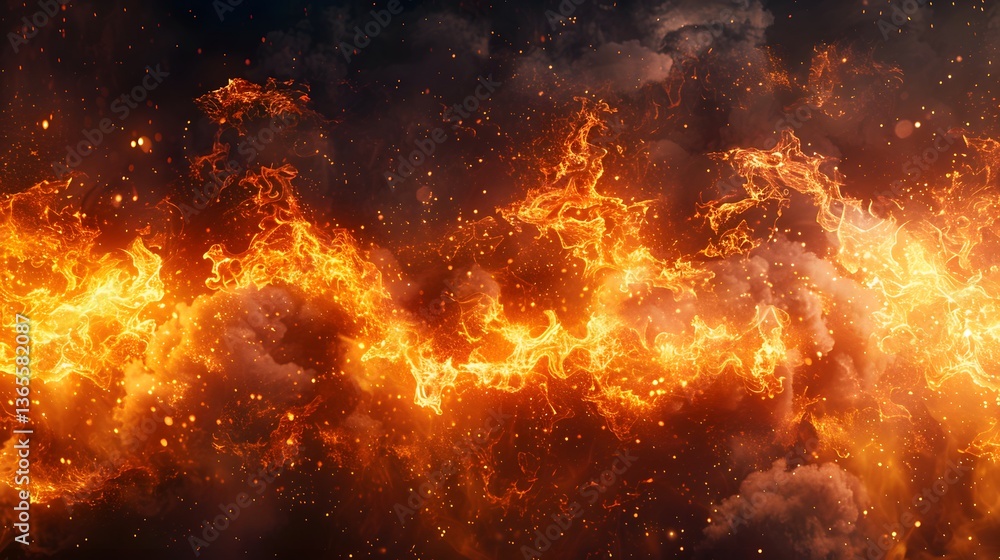 A firestorm with swirling flames and glowing embers erupting in the darkness set against a deep black background ultra-HD high contrast A firestorm with swirling flames and glowing embers erupting in the darkness set against a deep black background ultra-HD high contrast