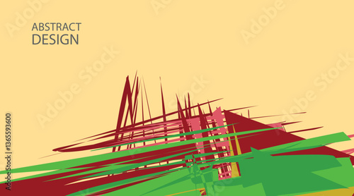 abstract shape chaotic colorful combine background editable eps 10