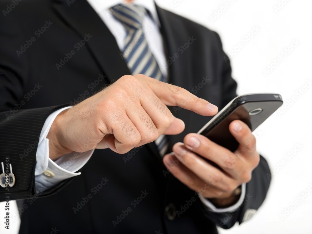 Businessman using smartphone close up of hands touchscreen mobile technology modern communication Businessman using smartphone close up of hands touchscreen mobile technology modern communication