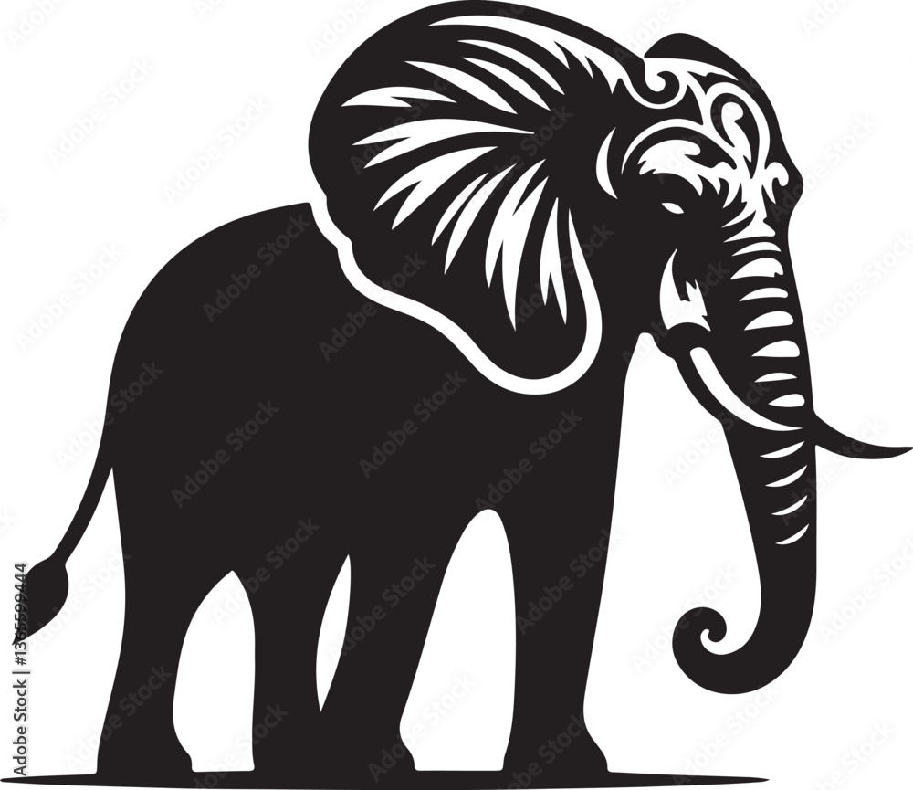 Obraz premium elephant vector illustration