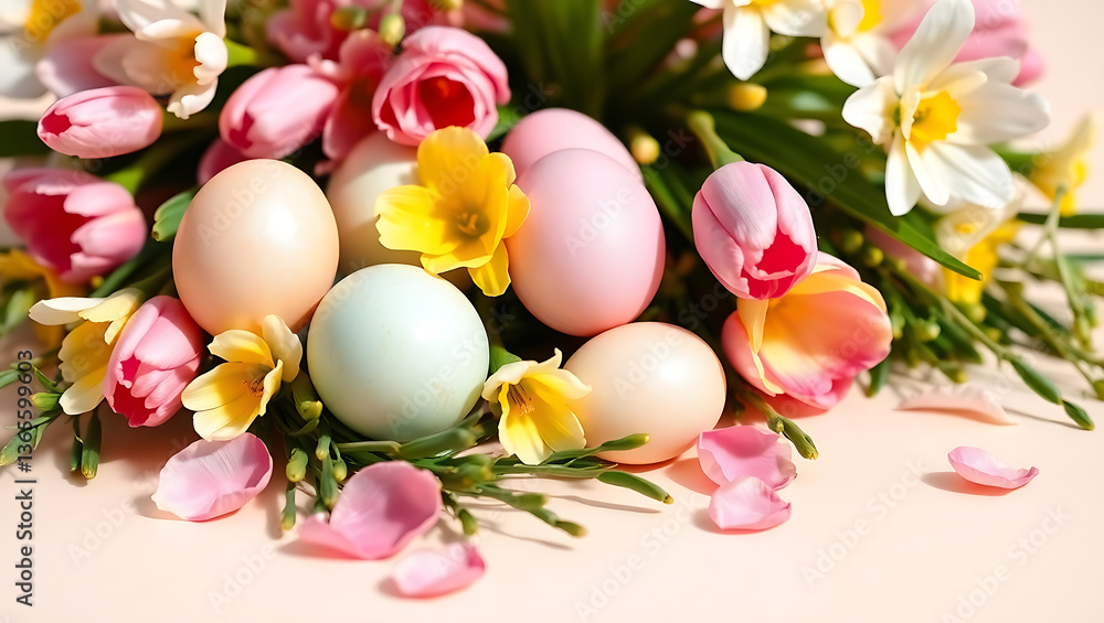 colorful easter eggs with flowers, 32K Revolution colorful easter eggs with flowers, 32K Revolution