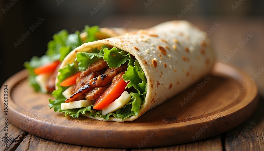 tortilla wrap with chicken breast tortilla wrap with chicken breast
