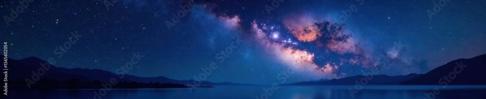 Dark celestial night sky with stars and galaxy in the background , dark sky, astronomy, cosmos Dark celestial night sky with stars and galaxy in the background , dark sky, astronomy, cosmos