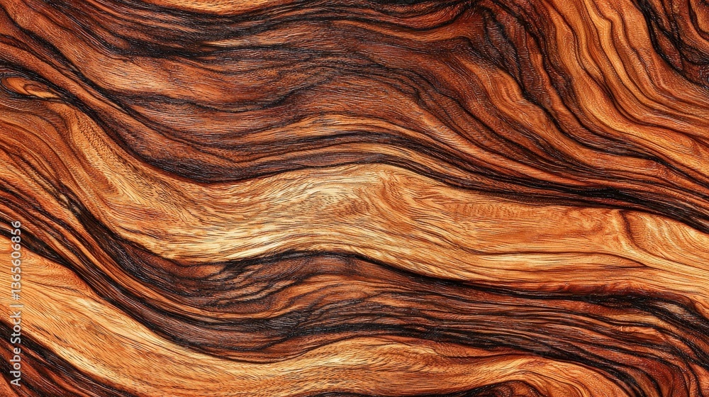 Detailed Macro of Exotic Cocobolo Wood Texture with Deep Orange Hues Detailed Macro of Exotic Cocobolo Wood Texture with Deep Orange Hues