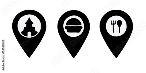 Free Download Location map pin icons set. Modern map marker collection. Pinpoint. Location pin icon. Map pin place marker. Map marker pointer icon. GPS location symbol. Flat style vector. destination - GFXLoad