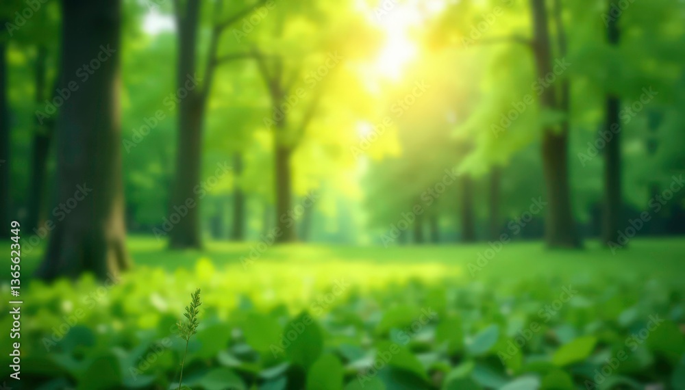 Abstract blurred nature scene, perfect for website backdrop, smooth, illustration Abstract blurred nature scene, perfect for website backdrop, smooth, illustration
