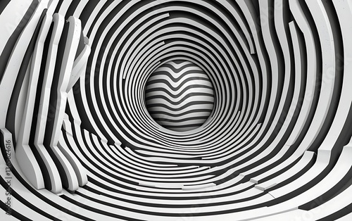 Wallpaper Mural Abstract Tunnel Illusion Torontodigital.ca