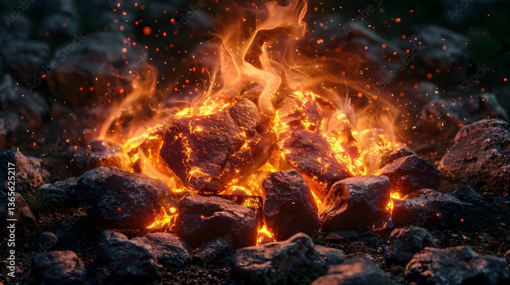 Wild campfire flames dancing, flickering naturally, realistic heat distortion, deep colors, isolated on a transparent background. Wild campfire flames dancing, flickering naturally, realistic heat distortion, deep colors, isolated on a transparent background.