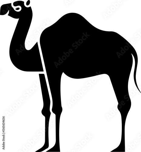 Camel illustration with transparent background.