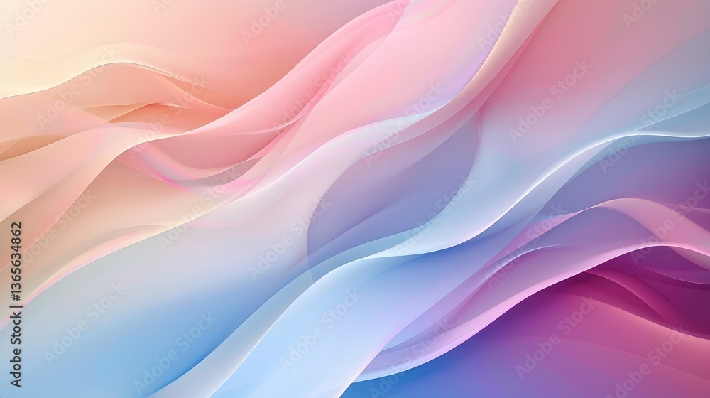 Soft Pastel Curve Shapes Flowing Abstract Elegant Background with Gentle Color Gradients Soft Pastel Curve Shapes Flowing Abstract Elegant Background with Gentle Color Gradients